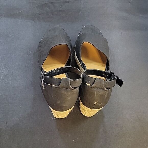 BRAND NEW A.N.A WOMEN'S OPEN TOE WEDGE ADJUSTABLE BUCKLE ANKLE STRAP SANDAL - Picture 6 of 14